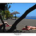 Plage de sable noir